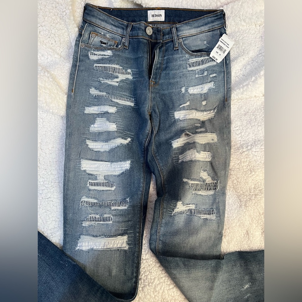 Womens Ripped MidRise Super Skinny Jeans